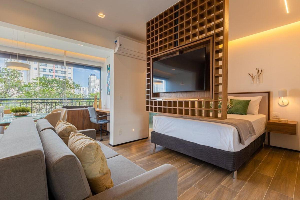 Апартаменты Easy Star - Luxuoso Studio No Coracao Do Campo Belo - Hc01H Сан-Пауло Экстерьер фото