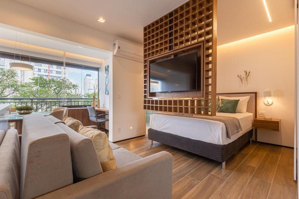 Апартаменты Easy Star - Luxuoso Studio No Coracao Do Campo Belo - Hc01H Сан-Пауло Экстерьер фото
